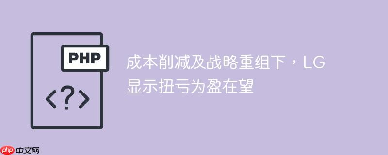 成本削减及战略重组下，lg显示扭亏为盈在望