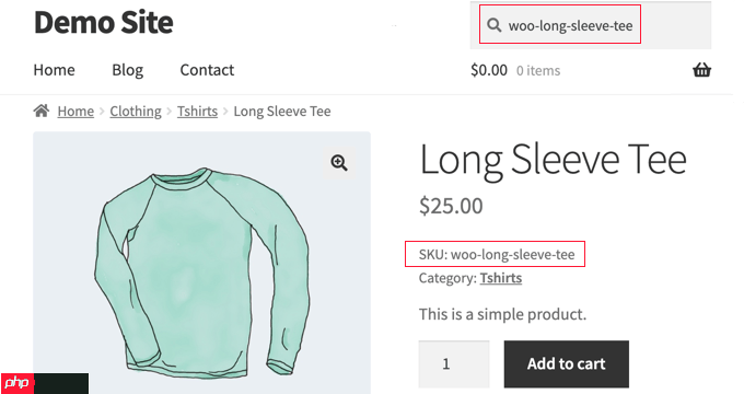 如何在 WooCommerce 中启用按产品 SKU 搜索